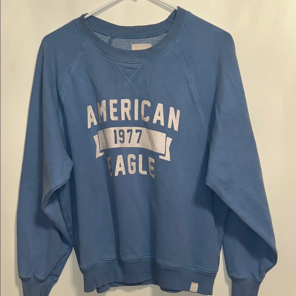American Eagle Outfitters Light Blue Crewneck Sweater